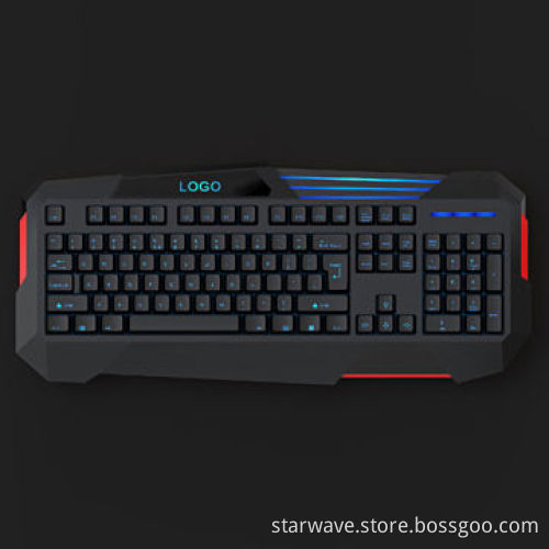 Illuminated Multimedia Keyboard, 104 Standard Keys, Novelty Burly, Multiple Languages